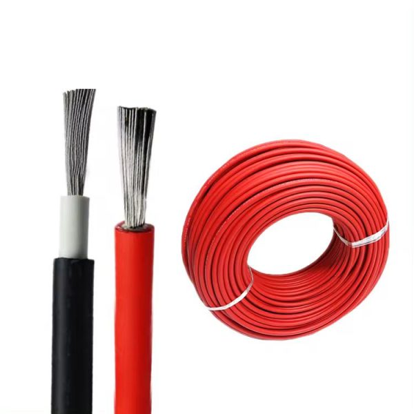 Red and black solar DC cable