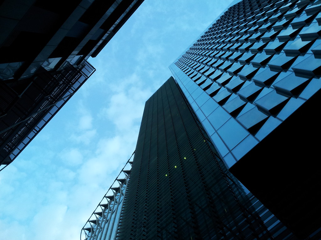 Modern office buildings