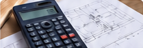 Illustration of a calculator on an electrical floor plan